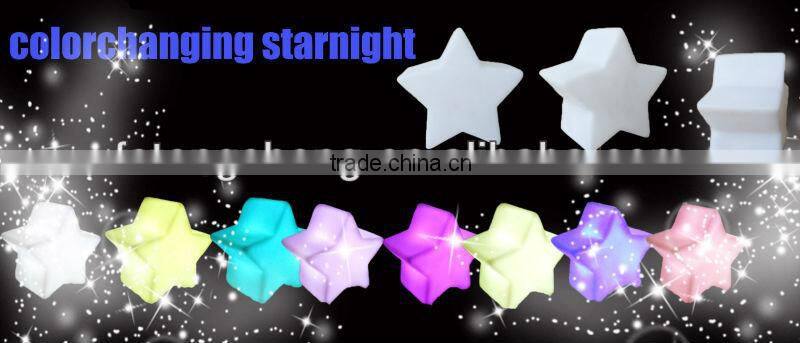 Star shape night light B/O battery