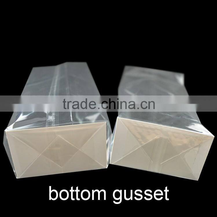 square bottom self adhesive seal opp bags with paper card