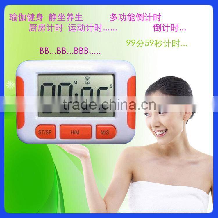 Large LED backlight programmable digital electronic timer