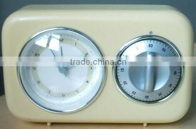brand name wall or table alarm quartz clock with timer