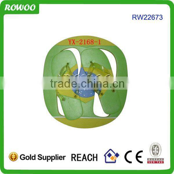 Flag print promotional beach board slipper