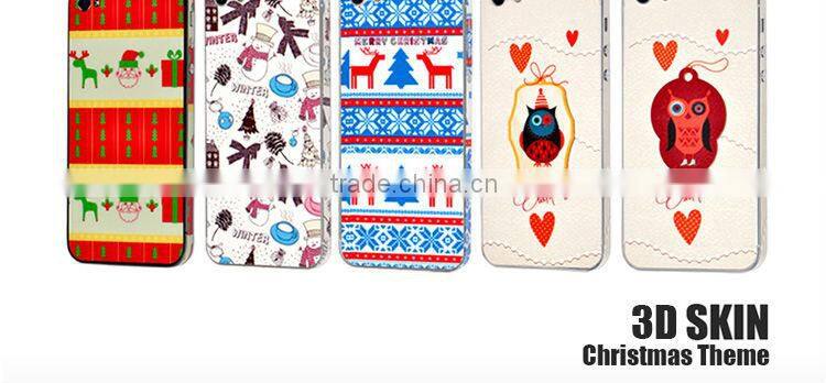 2013 for samsung S4 galaxy 3d skin cover with Christmas theme
