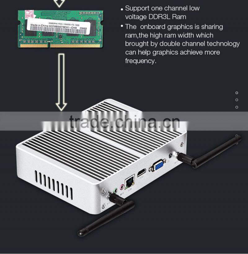 control computer embedded single board computer mini pc for school X32 4210Y core i5 1.5GHZ ddr3 vesa mount silver