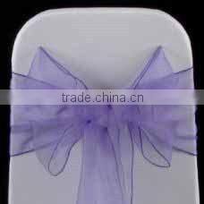 cheap wholesale hot selling chair hood/fancy champagne gold organza chair sash/chair sash for wedding banquet hotel