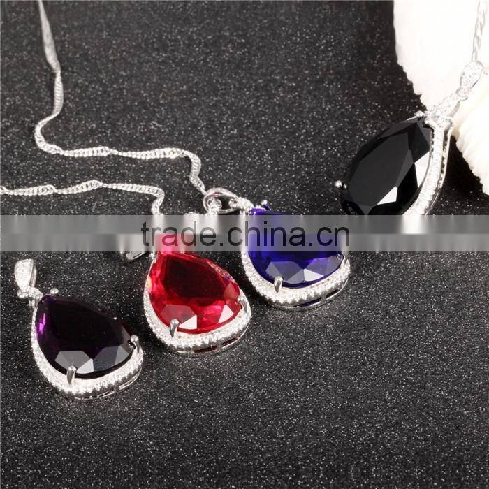 new 2016 women necklace stone stylish pendant