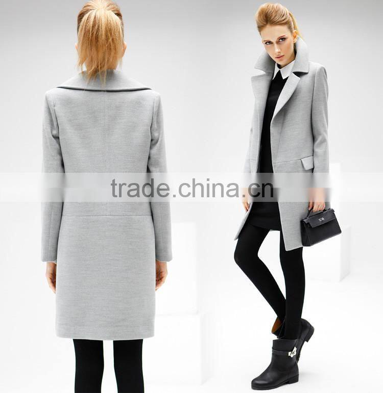 white cotton coat lady coat