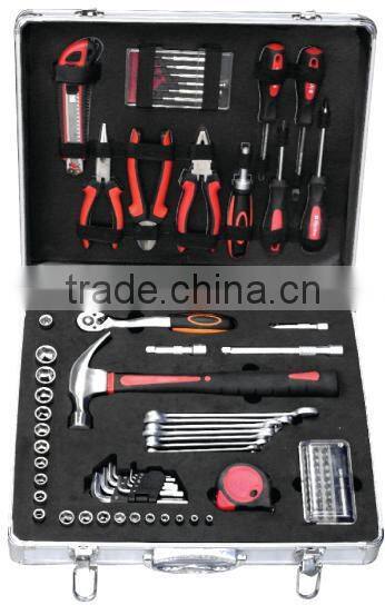 90PCS 1/4''&1/2''&3/8''hand tool set car reparing combo kit(KSAL-90)HIGH QUALITY