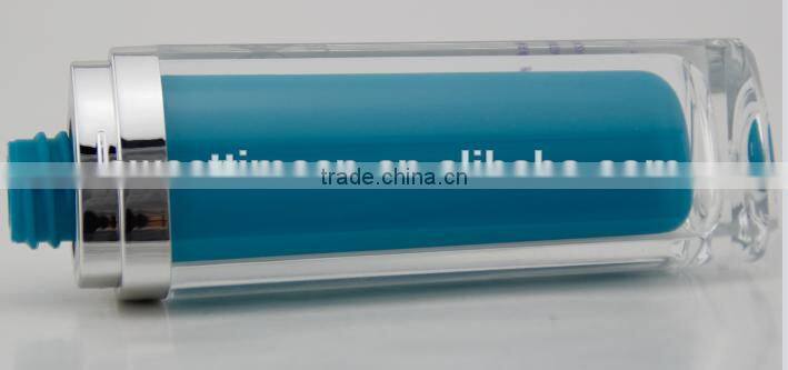 fancy acrylic lotion bottle with cover blue