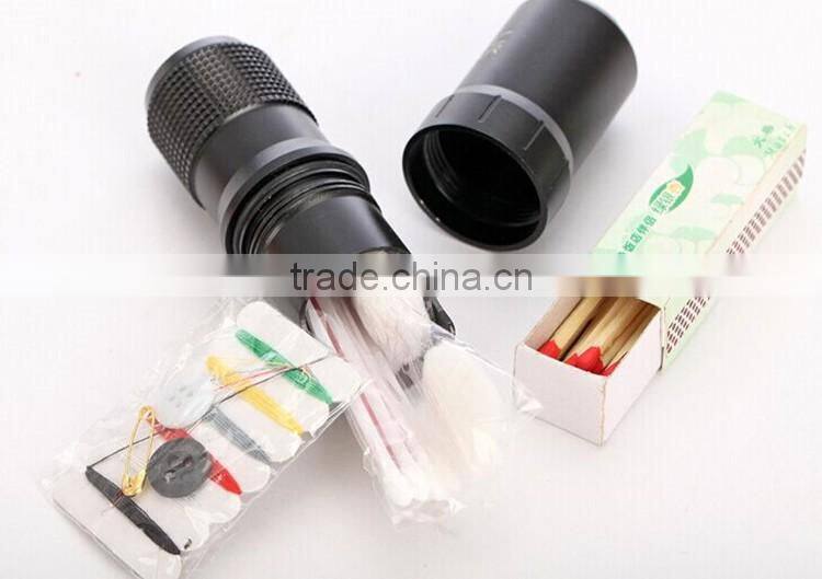 Outdoor pill bottles Aluminum keychain hanging bottle mini waterproof first aid sealed Bottles