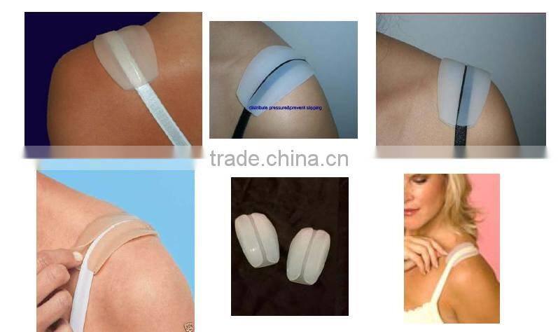Soft anti-slide silicone bra shoulder strap pad