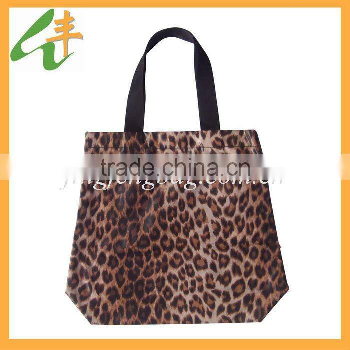 2014 popular element leopard beauty shopping bag