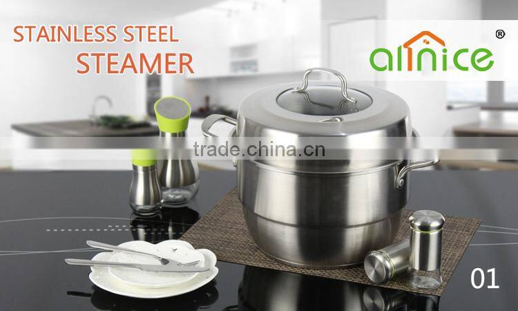 Allnice- German Quality standard high quality steamer pots with matt finish