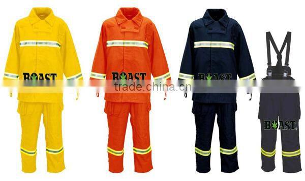 China New design fabric fire fighters uniforms firefighter uniform fireman suit