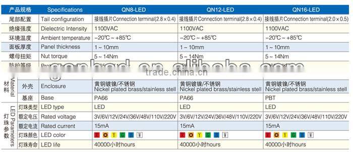 12mm waterproof electrical 12 volt push button switch