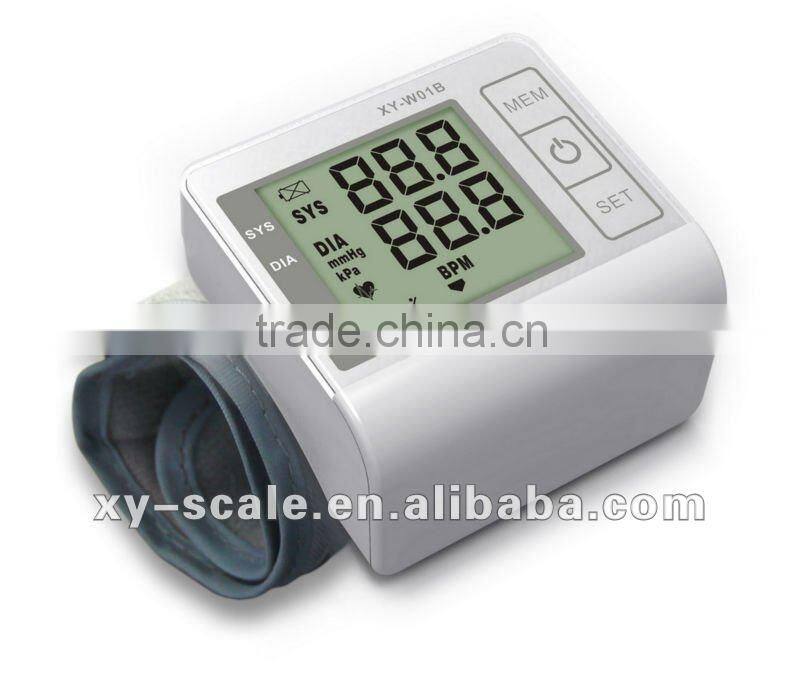 factory OEM wrist type blood meter with WHO indicator portable digital blood pressure monitor
