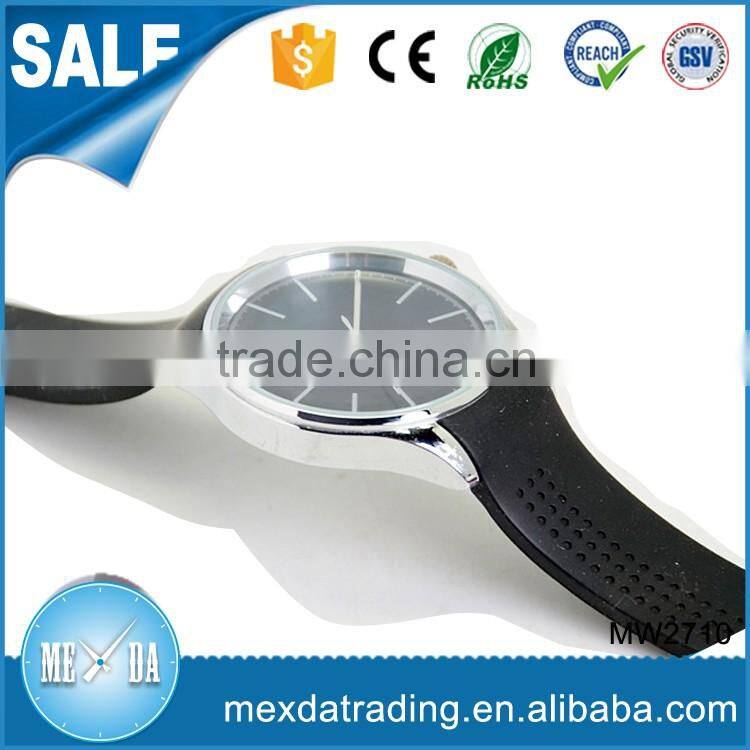 New creative lady casual vintage popular silicone rubber wristband watch