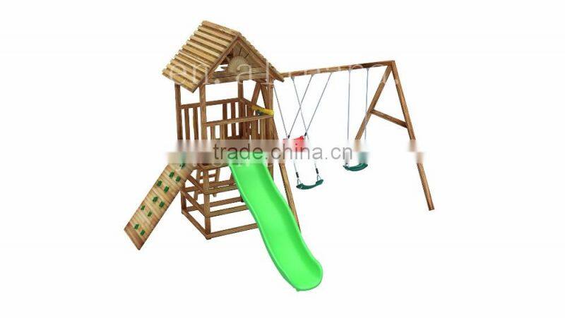 Simple and small Wooden Playground/Playground Slide/Outdoor Equipment