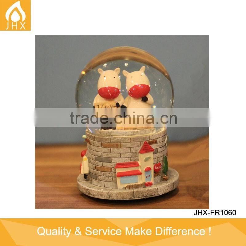 2015 New Products Customized Glass Wedding Snow Ball