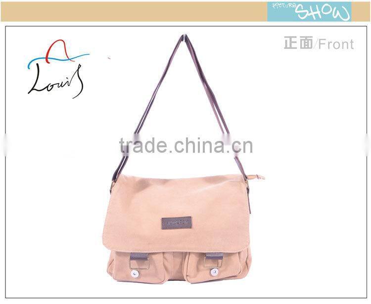 Latest trendy style canvas zipper bags wholesale
