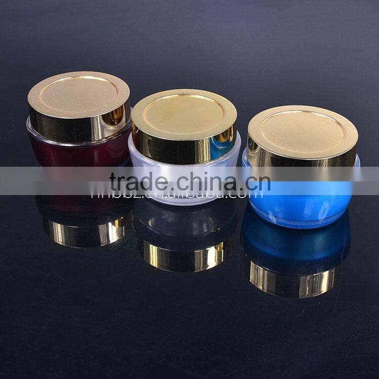 50ml clear double wall luxury cosmetic containers for cream