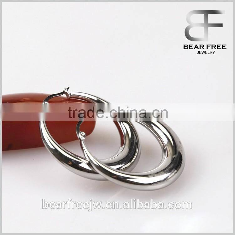 Factory Direct Price High Polished Stainless Steel Hoops Womens Mens Huggie Earrings