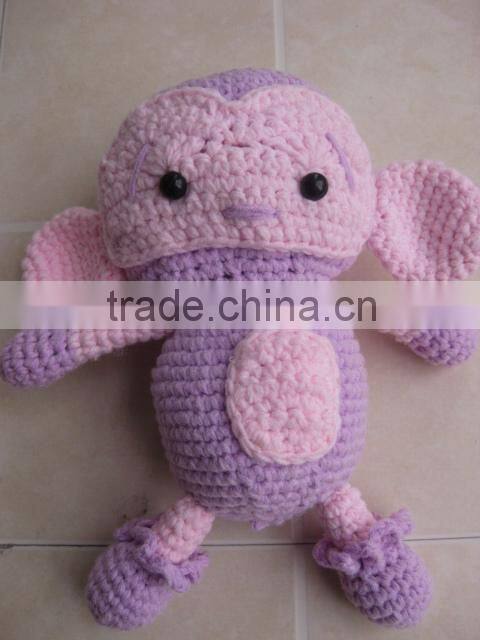 Cute handmade crochet monkey toys for baby kids and children
