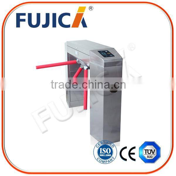 Approved Bridge Type Pedestrian Access Control Half Height Tripod Turnstile