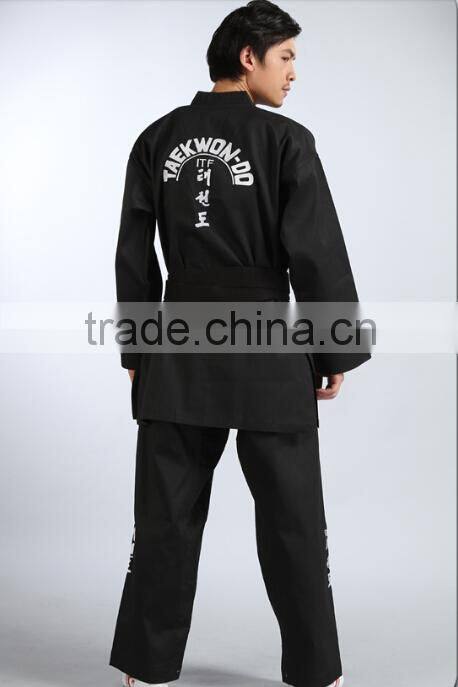 Kids Taekwondo Uniforms,Wtf Custom Taekwondo Uniform,Black Taekwondo Uniform