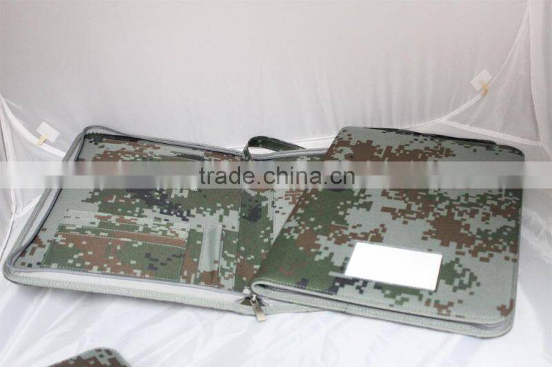 High Quality Different Size Military camouflage file folder, Military Portfolio For Nylon Material