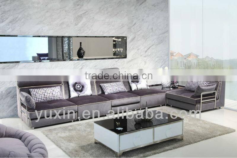 Arab antique violet velvet furniture large sofa set