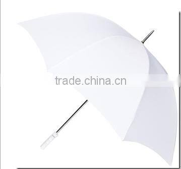 white umbrella 23 INCH 8 RIB auto open promotion white umbrella Quality Wooden white color Umbrella with Wood Shaft Wood Handle