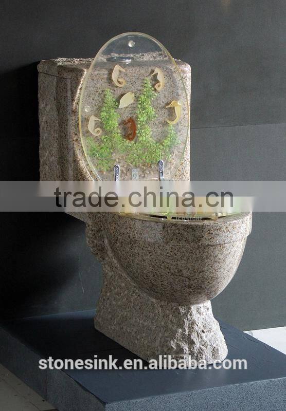 Flush Granite Durable Stone Toilet