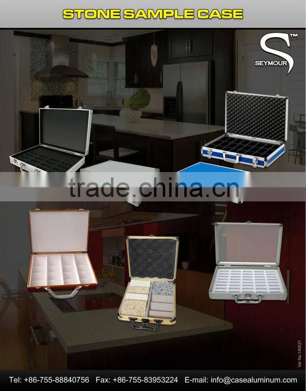 Quartz Stone Sample Display Case Floor Tile Aluminum Fashion Display Suitcase Display Case Box