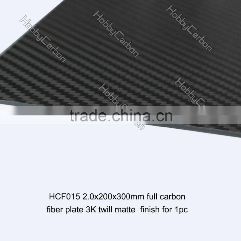Hobby Carbon CNC HCF007 400*500*2.5mm 3K Surface 100% Full Carbon Fiber Twill Matte Plate carbon graphite sheet