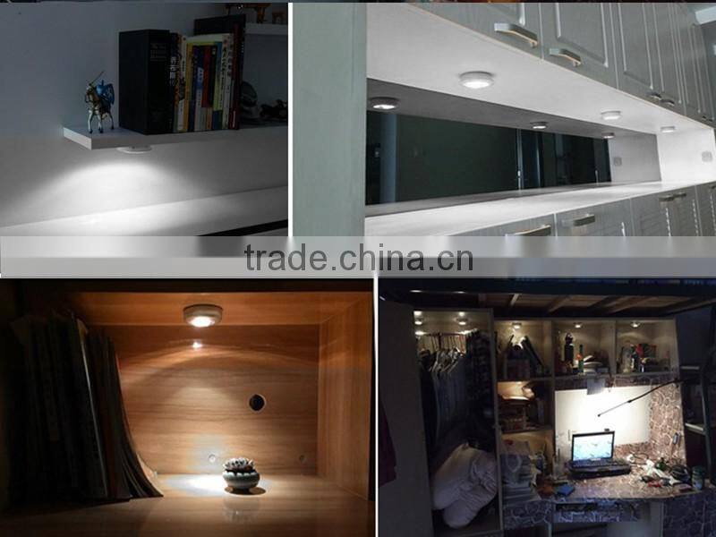 Battery Powered LED Motion Lights Stick-To-Anywhere For Stairways Bathroom Kitchen Nursery Hallway Motion Sensor Night Light