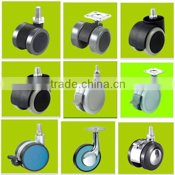 PVC Grip Ring Stem Castor Furniture Wheel