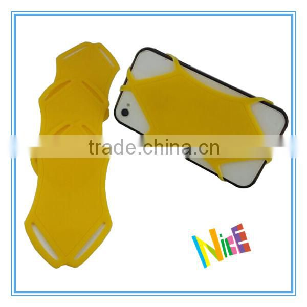 yellow jacket shape silicone Cell phone Non-slip mats