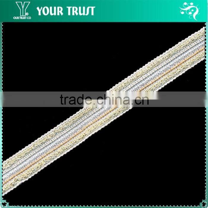 1MM Gold Rhodium Metal Ball Chain Black Mesh Trimming