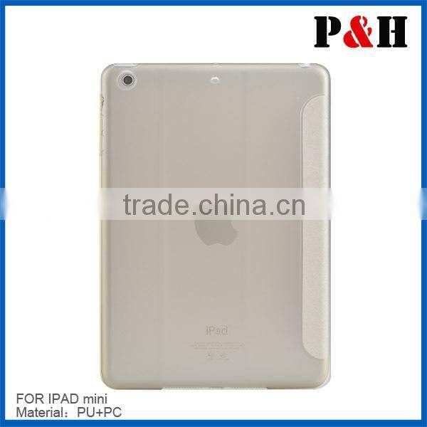 2015 PU leather tablet pc case for Ipad mini case cover