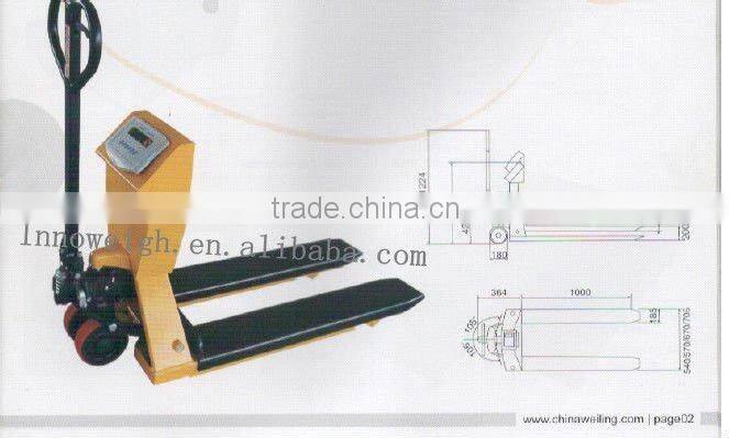 Electronic pallet truck scale