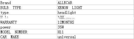 Flat type H/L BEAM FOR universal cars hid xenon projector lens, car xenon hid kit for h11 lamp