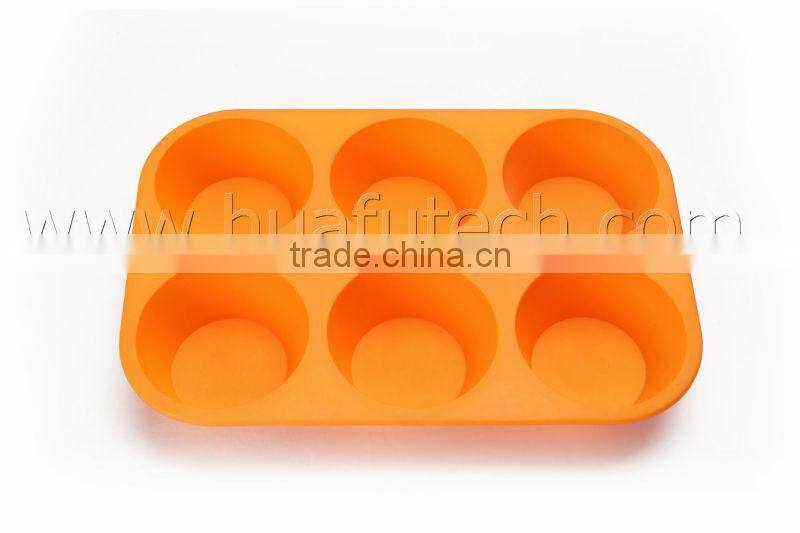 6cups Food Grade Silicone Cake Pan