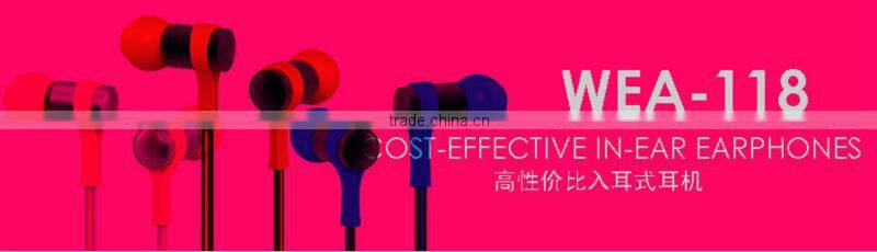 New design Flat cable In-Ear Earbuds