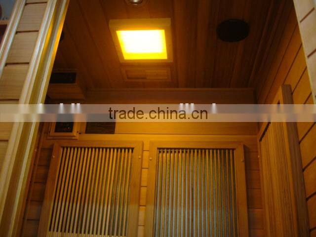 1 People Capacity and Red Cedar Solid Wood Type dry steam sauna room