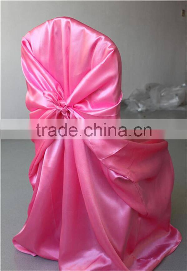 Colorful Wedding Used Satin Chair Cover for Cheap Sale