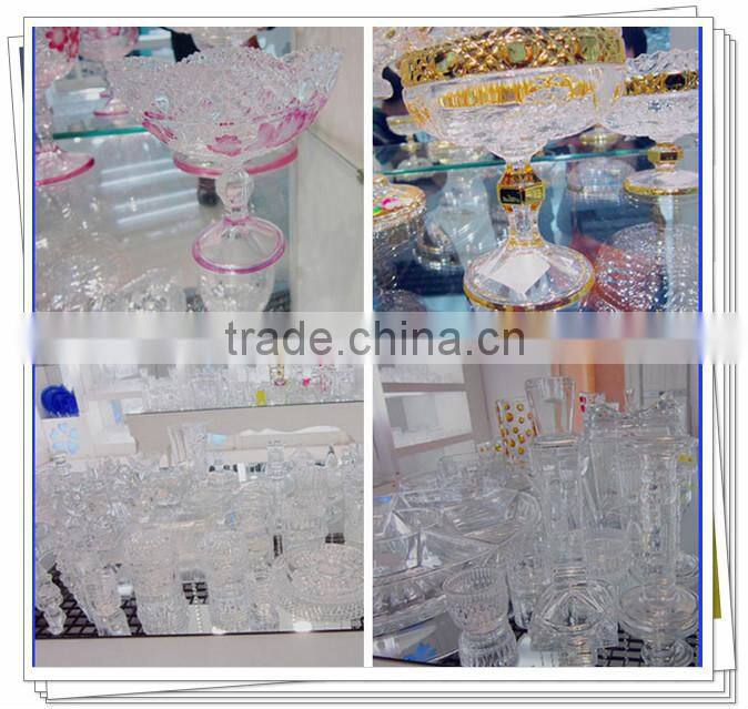 Wholesale new dinnerware crystal glass punch bowl