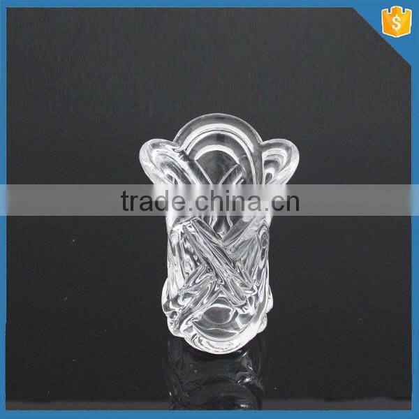 clear crystal trumpet glass vase