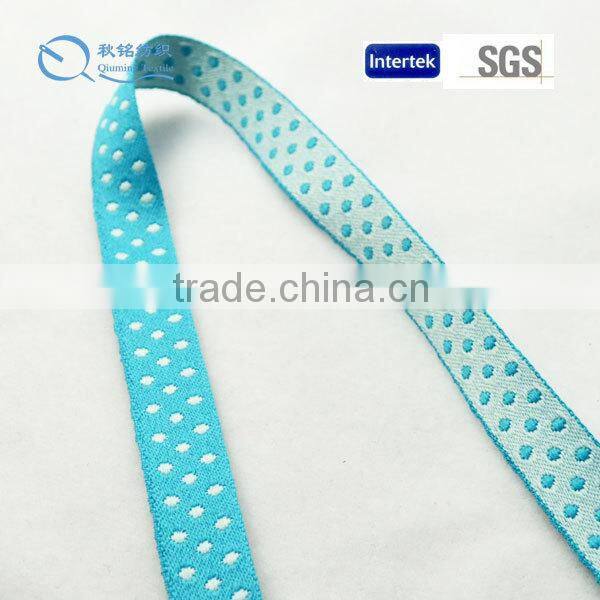 2015 New design garment use widely applied durable yarn jacquard webbing