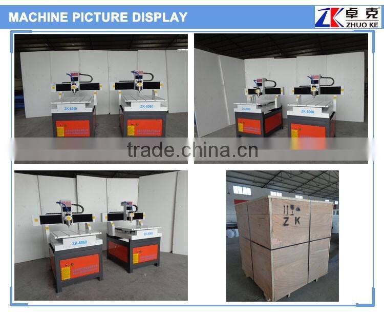 Jinan Zhuoke small mini pcb cnc milling drilling machine working table moving ZK-6060 600*600mm
