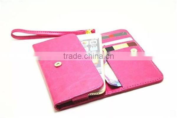 Wrislet Bag Clutch Wallet Case Cover skin Card Cash Slot Pouch For Lenovo a808